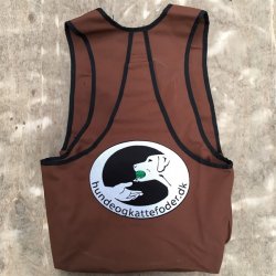 Firedog dummyvest Hunter brun med logo Bestillingsvare